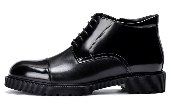 Santimon Men's Leather Fashion Casual Dress Boots