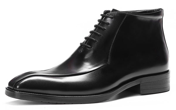 Santimon Men's Leather Fashion Formal Dress Boots