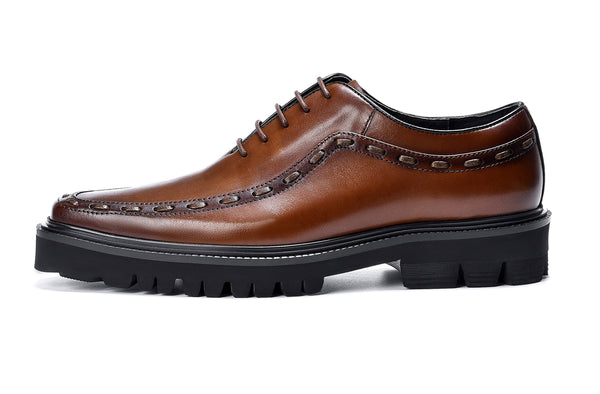 Santimon Men's Leather Formal Oxfords Dress