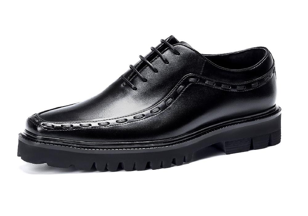 santimon Men's Leather Formal Oxfords Dress