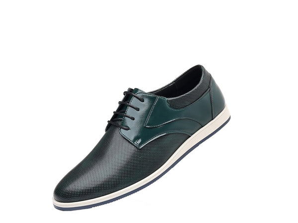 Santimon Men's Leather Low Top Oxfords