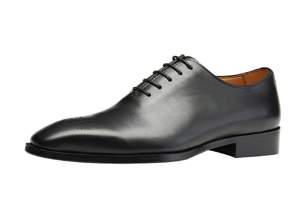 santimon Men's Leather Oxford Formal Lined