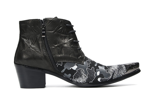 Santimon Men's Metal Toe Western Boots