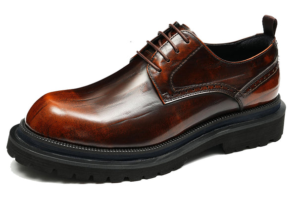 Santimon Men's Meteor Coloring Brogues Derby