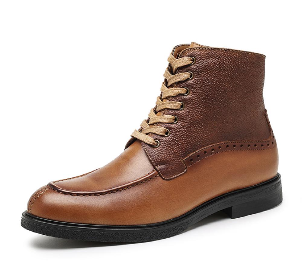 santimon Men's Moc Composite Dress Casual Boots