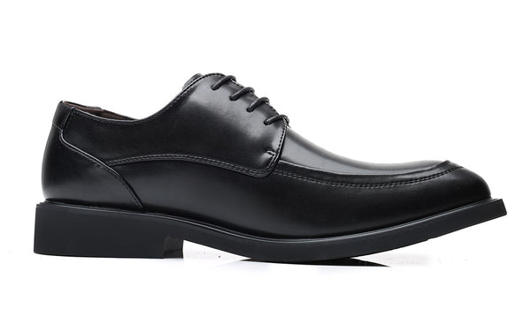 Santimon Men's Moc Toe Plain Derby Shoes