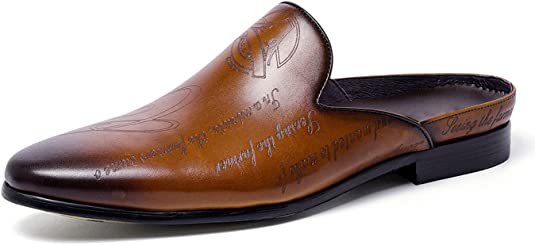 santimon Men's Mules Open Back Slippers
