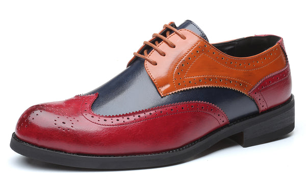 Santimon Men's Multicolor Composite Derby Shoes