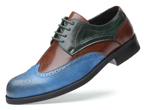 Santimon Men's Multicolor Composite Derby Shoes