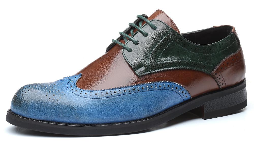 santimon Men's Multicolor Composite Derby Shoes
