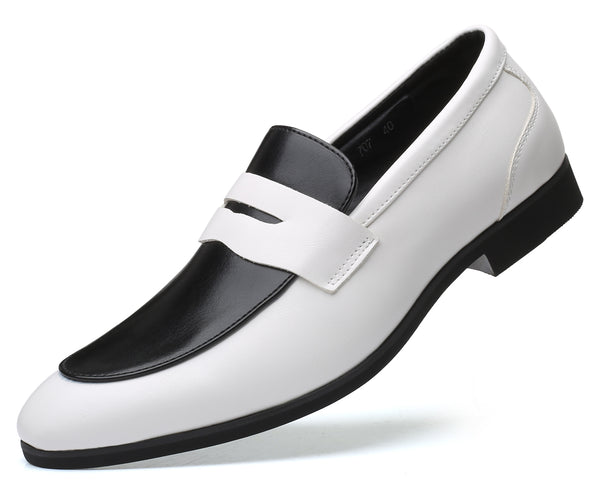 Santimon Men's Multicolor Penny Loafers