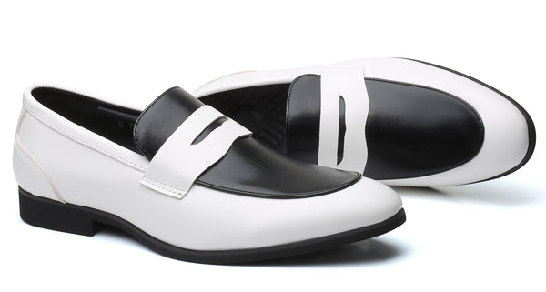 Santimon Men's Multicolor Penny Loafers