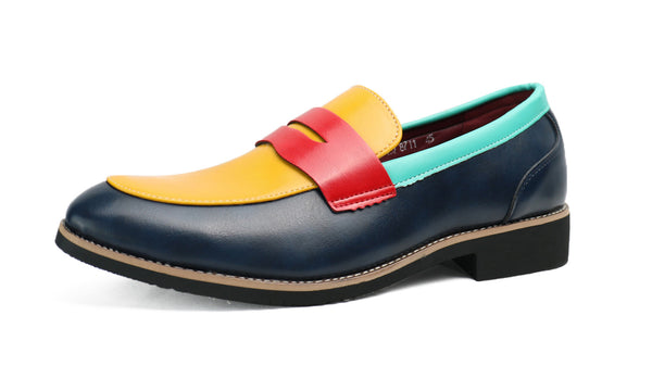 Santimon Men's Multicolors Penny Loafers