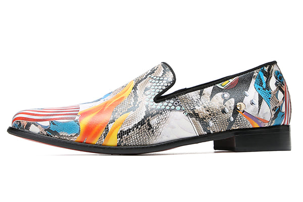 Santimon Men's Novelty Silp On Loafers