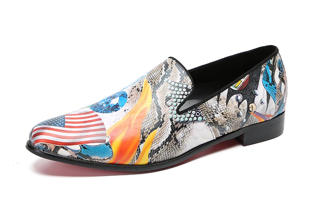 santimon Men's Novelty Silp On Loafers