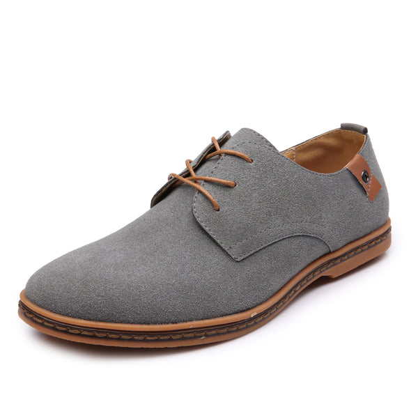 Santimon Men's Nubuck Lightweight Derby Shoes