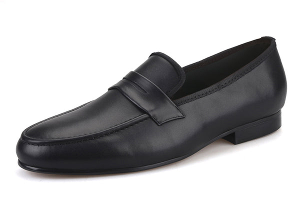 Santimon Men's Penny Loafers Dress Leather Shoes