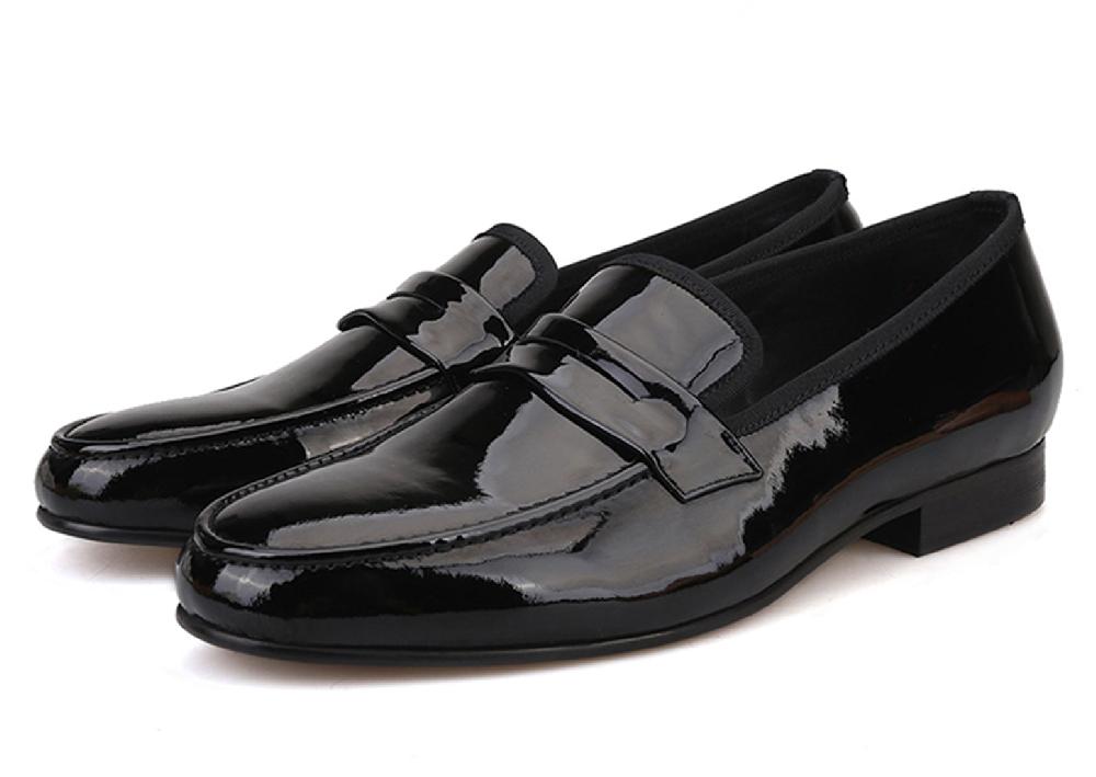santimon Men's Penny Loafers Dress Leather Shoes