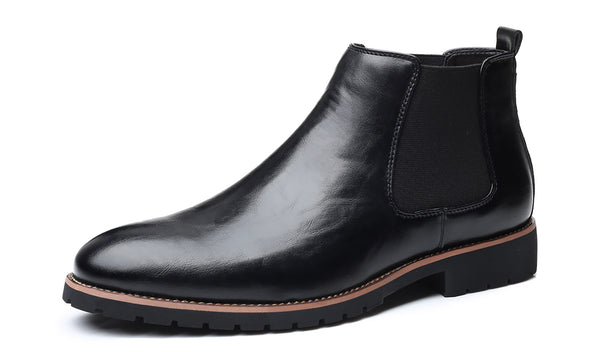 Santimon Men's Plain Ankle Chelsea Boots