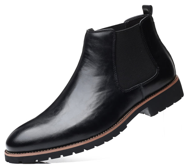 Santimon Men's Plain Ankle Chelsea Boots