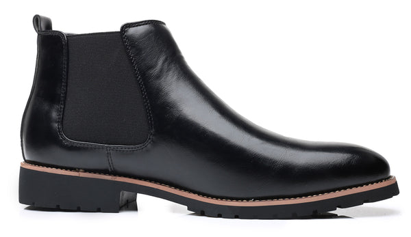 Santimon Men's Plain Ankle Chelsea Boots