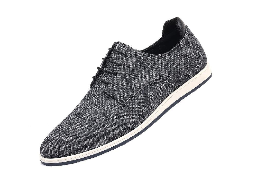 santimon Men's Plain Toe Denim Oxfords