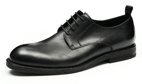 Santimon Men's Plain Toe Derby Dress Formal Shoes