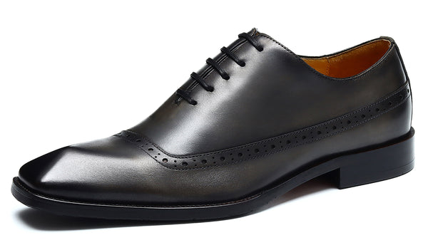 Santimon Men's Plain Toe Dress Brogues Oxfords