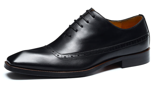 Santimon Men's Plain Toe Dress Brogues Oxfords