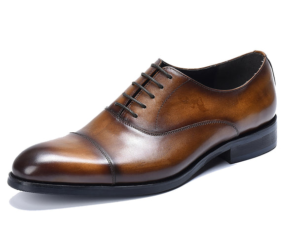 Santimon Men's Plain Toe Lace-up Oxfords