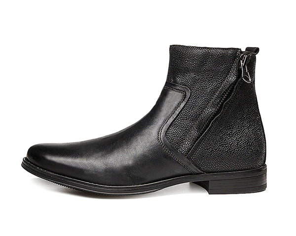 Santimon Men's Pointed-Toe Chelsea Boots