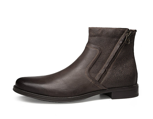 Santimon Men's Pointed-Toe Chelsea Boots