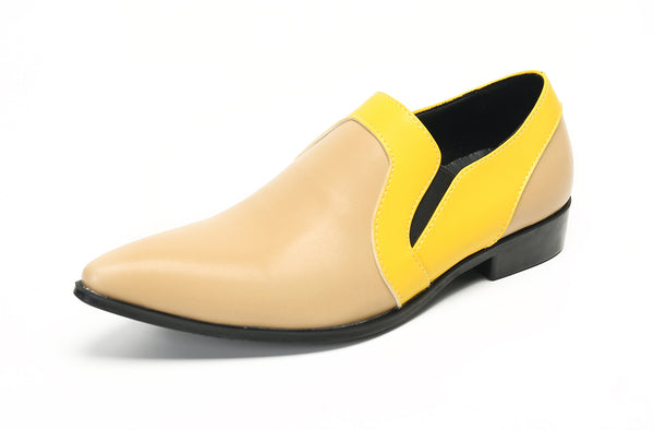 Santimon Men's Pointed Toe Smoking Loafers