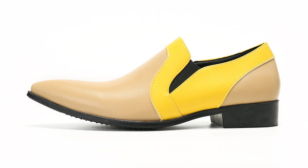 Santimon Men's Pointed Toe Smoking Loafers