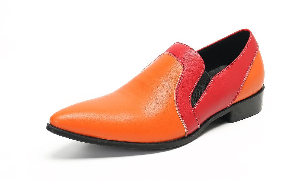 santimon Men's Pointed Toe Smoking Loafers