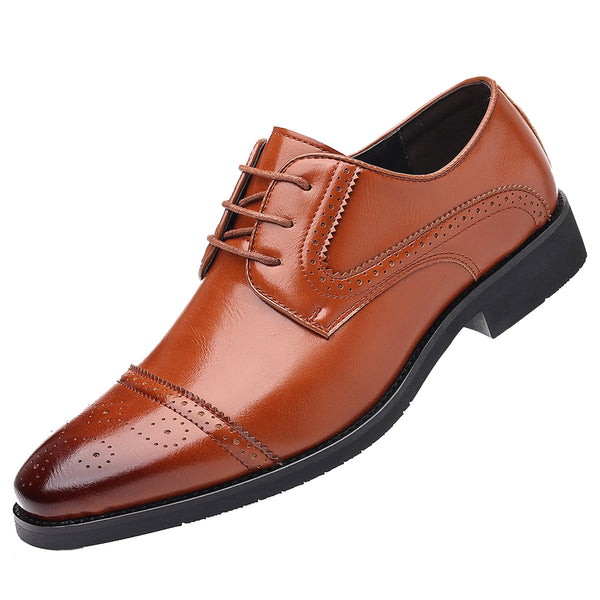 Santimon Men's Semi-brogue Derby Shoes