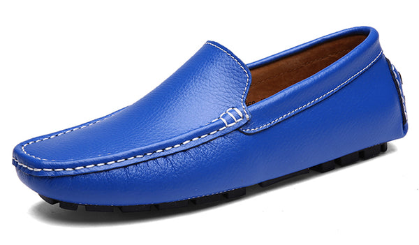 Santimon Men's Sewn Plain Driving Moccasins