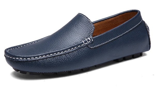 Santimon Men's Sewn Plain Driving Moccasins