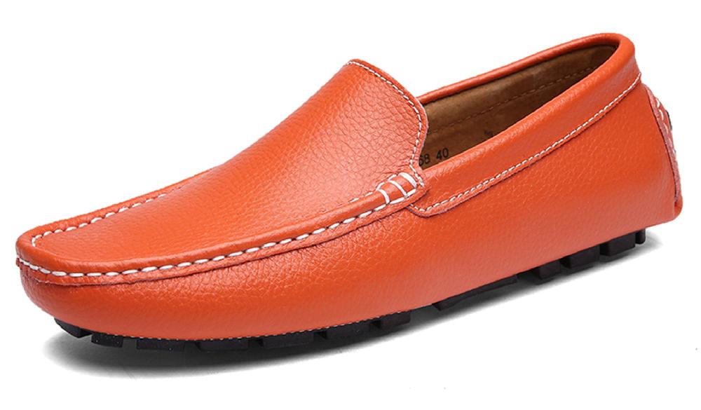 santimon Men's Sewn Plain Driving Moccasins