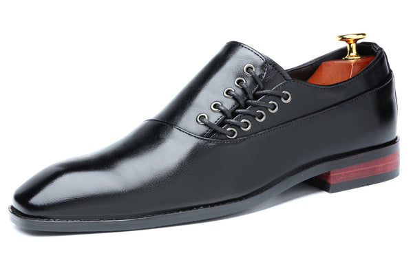 Santimon Men's Side Lace Dress Loafers