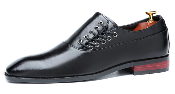 Santimon Men's Side Lace Dress Loafers