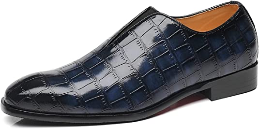 Santimon Men's Smoking Loafers Checkered