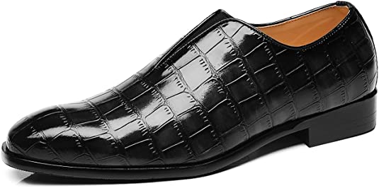 santimon Men's Smoking Loafers Checkered