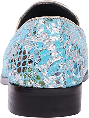 Santimon Men's Sparkling Smoking Loafers