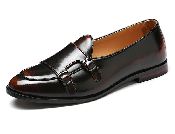 Santimon Men's Strap Slip On Casual Loafers