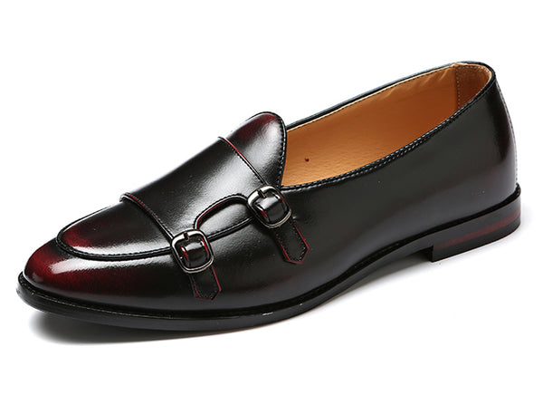 Santimon Men's Strap Slip On Casual Loafers