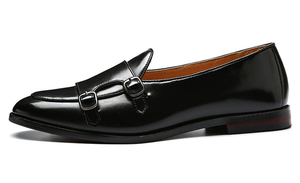 Santimon Men's Strap Slip On Casual Loafers