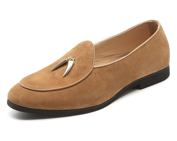 Santimon Men's Suede Casual Loafers