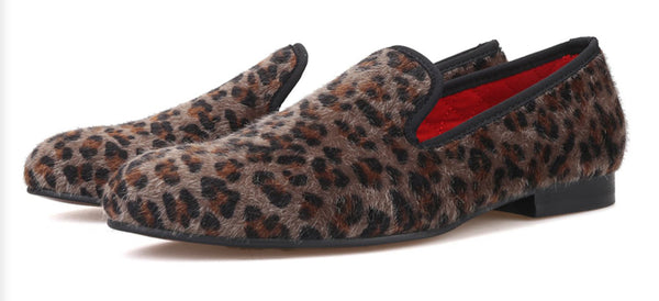 Santimon Men's Suede Casual Slip On Penny Loafers