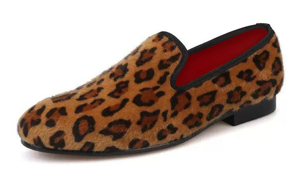 Santimon Men's Suede Casual Slip On Penny Loafers